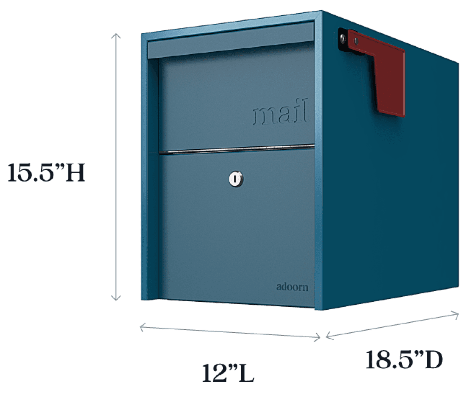 Extra Large Capacity Receives Mail + Packages